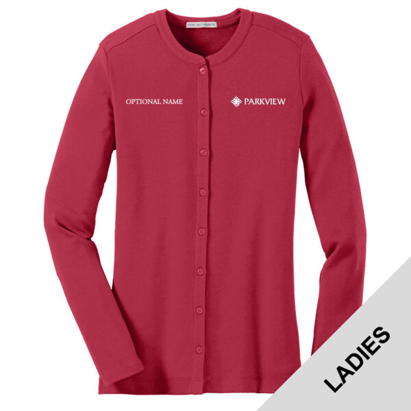 LM1008 - Ladies Button-Front Cardigan Thumbnail