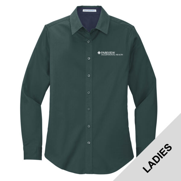 L608 - S382E027 - Ladies Long Sleeve Easy Care Shirt (Occupational Health) Thumbnail