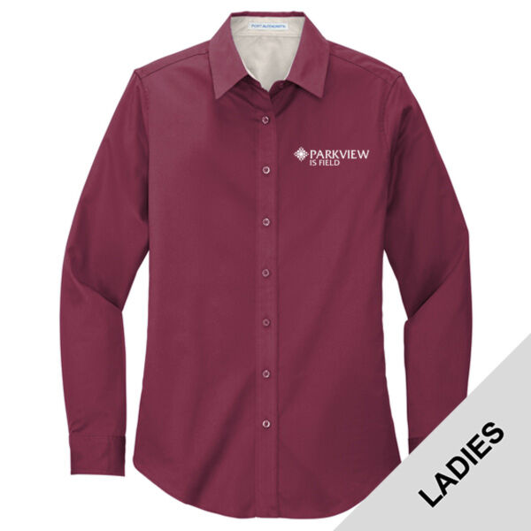 L608 - S382E148 - Ladies Long Sleeve Dress Shirt (IS Field) Thumbnail